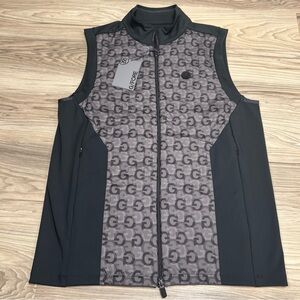 G/Fore Water And Wind Resistant Golf Vest Onyx Black Men's Size Medium $228